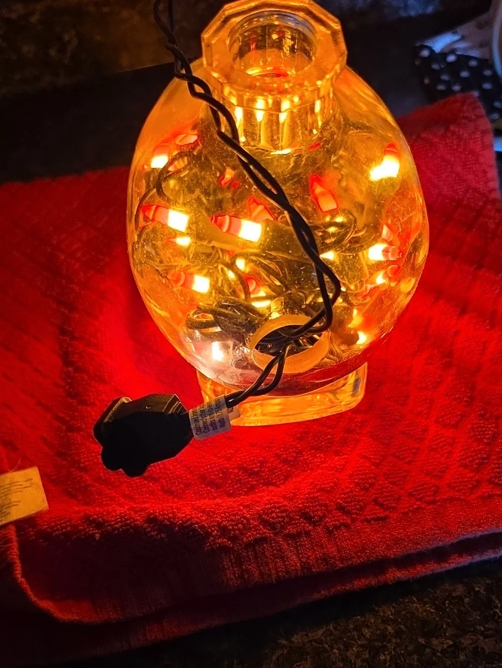 Light Up Glass Skull